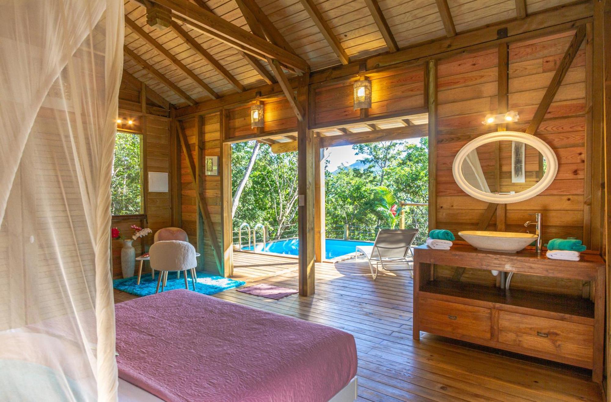 Au Jardin Des Colibris Ecolodge&Spa Deshaies Exterior photo